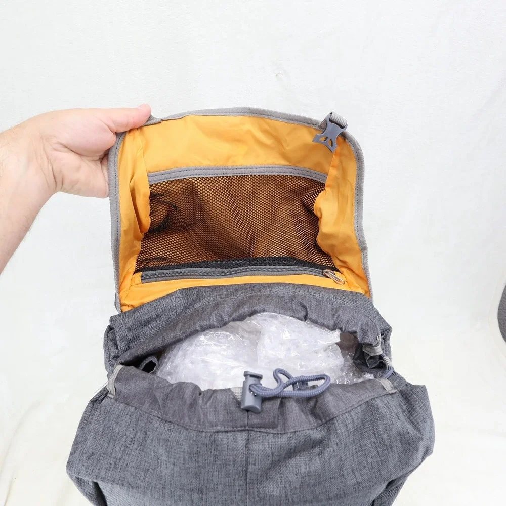 LL Bean Green Mounain Day Pack Backpack Gray Heather 302996 Laptop Sleeve